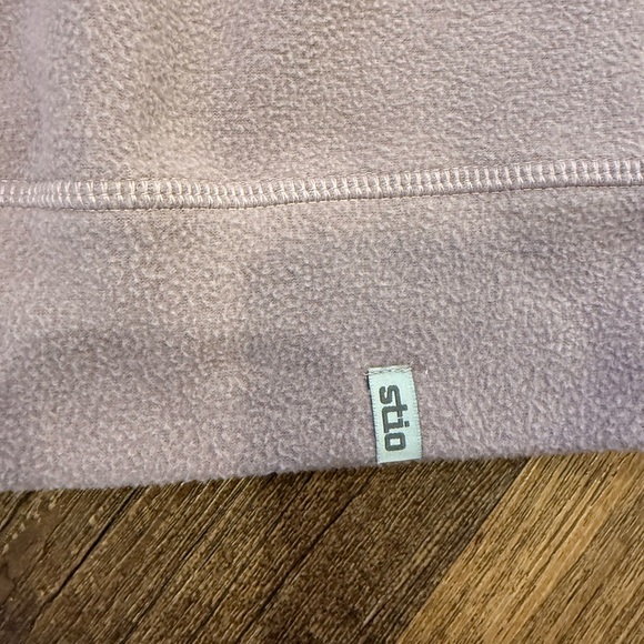 NWT Stio Women's Turpin Fleece Mockneck pullover purple “berry Smoke” , XL - Picture 4 of 10